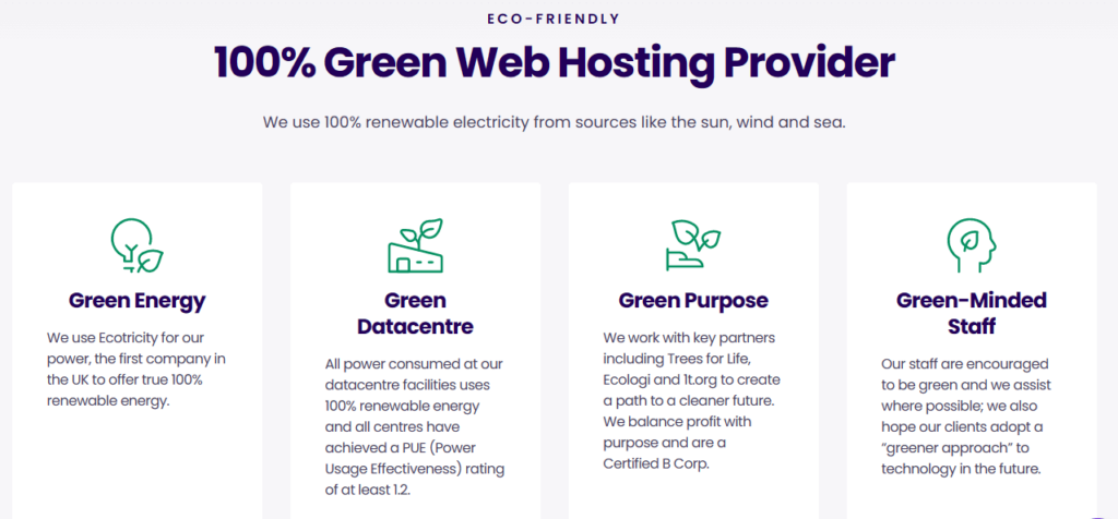 best green web hosting in uk
