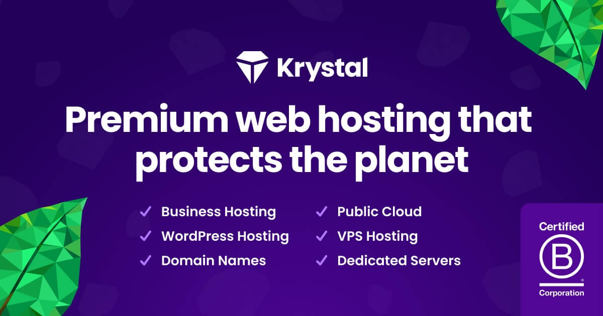 krystal web hosting review 2023